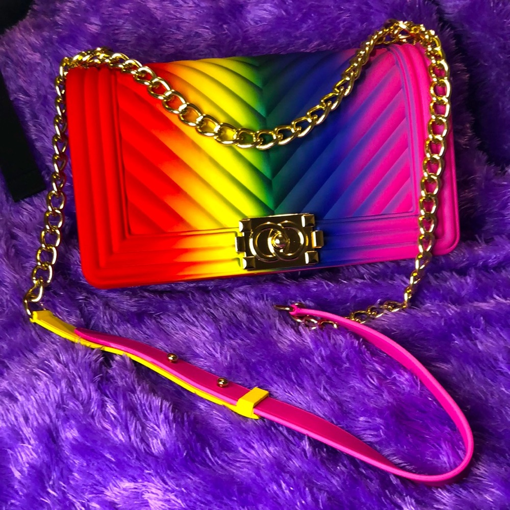 Rainbow Jelly Purse 🌈